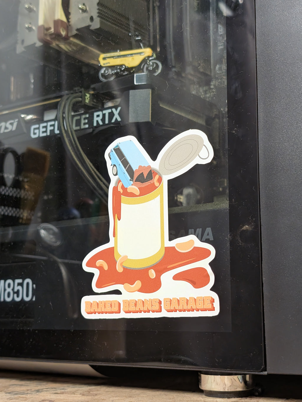 Beans Can Sticker Large Bean Can Sticker – Baked Beans Garage